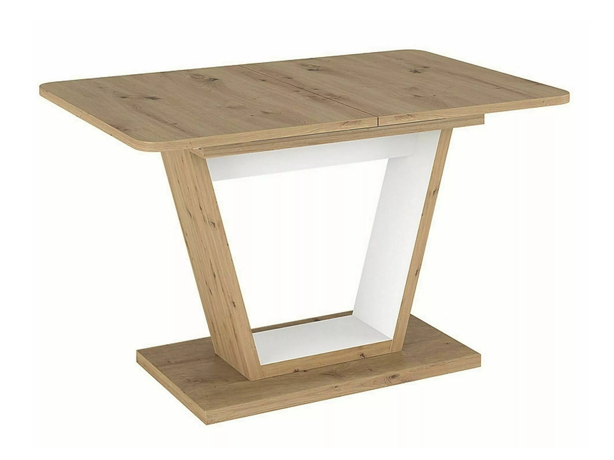 Маса Detroit 135 (Artisan дъб + Бял)