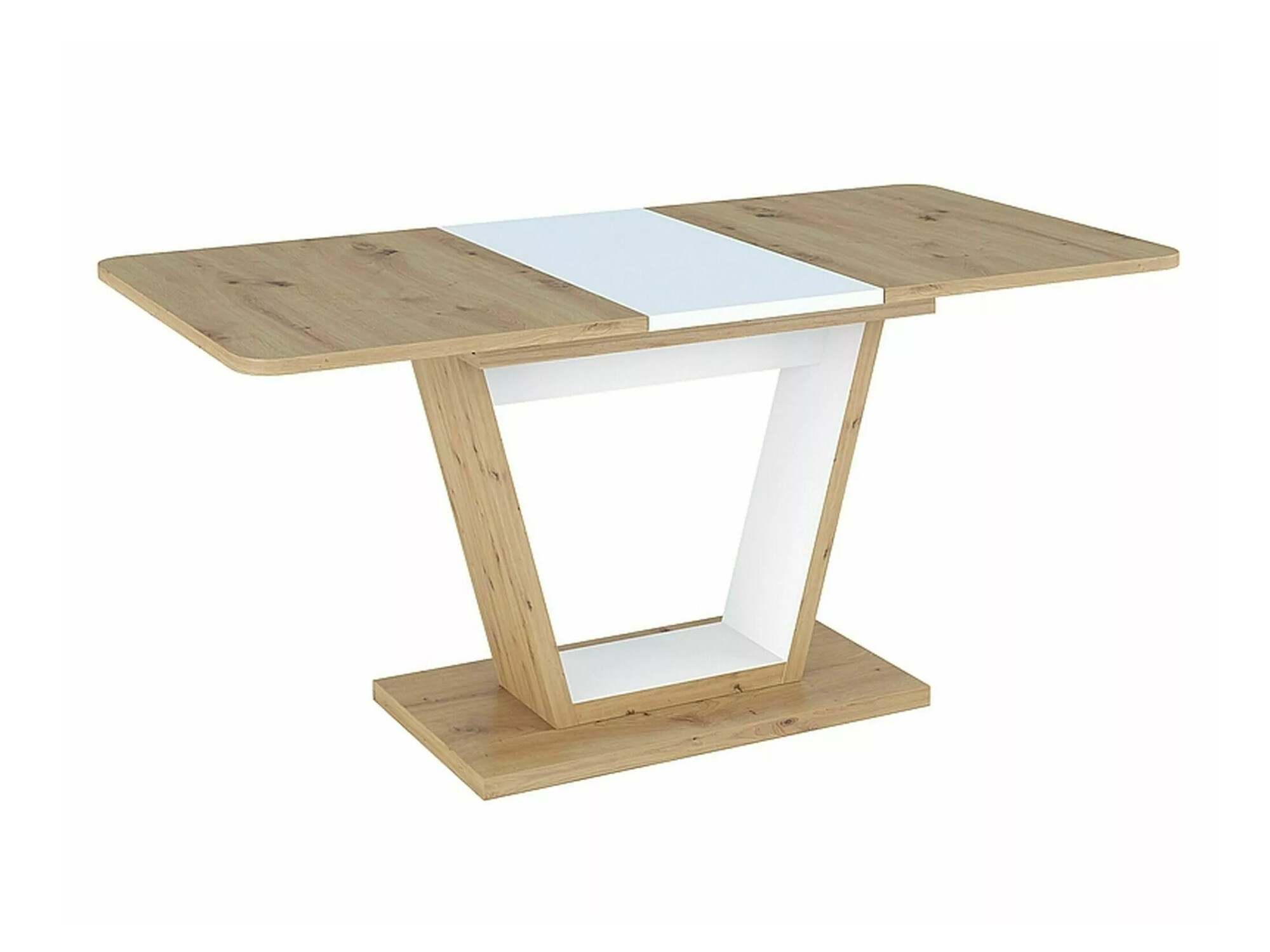 Маса Detroit 135 (Artisan дъб + Бял)