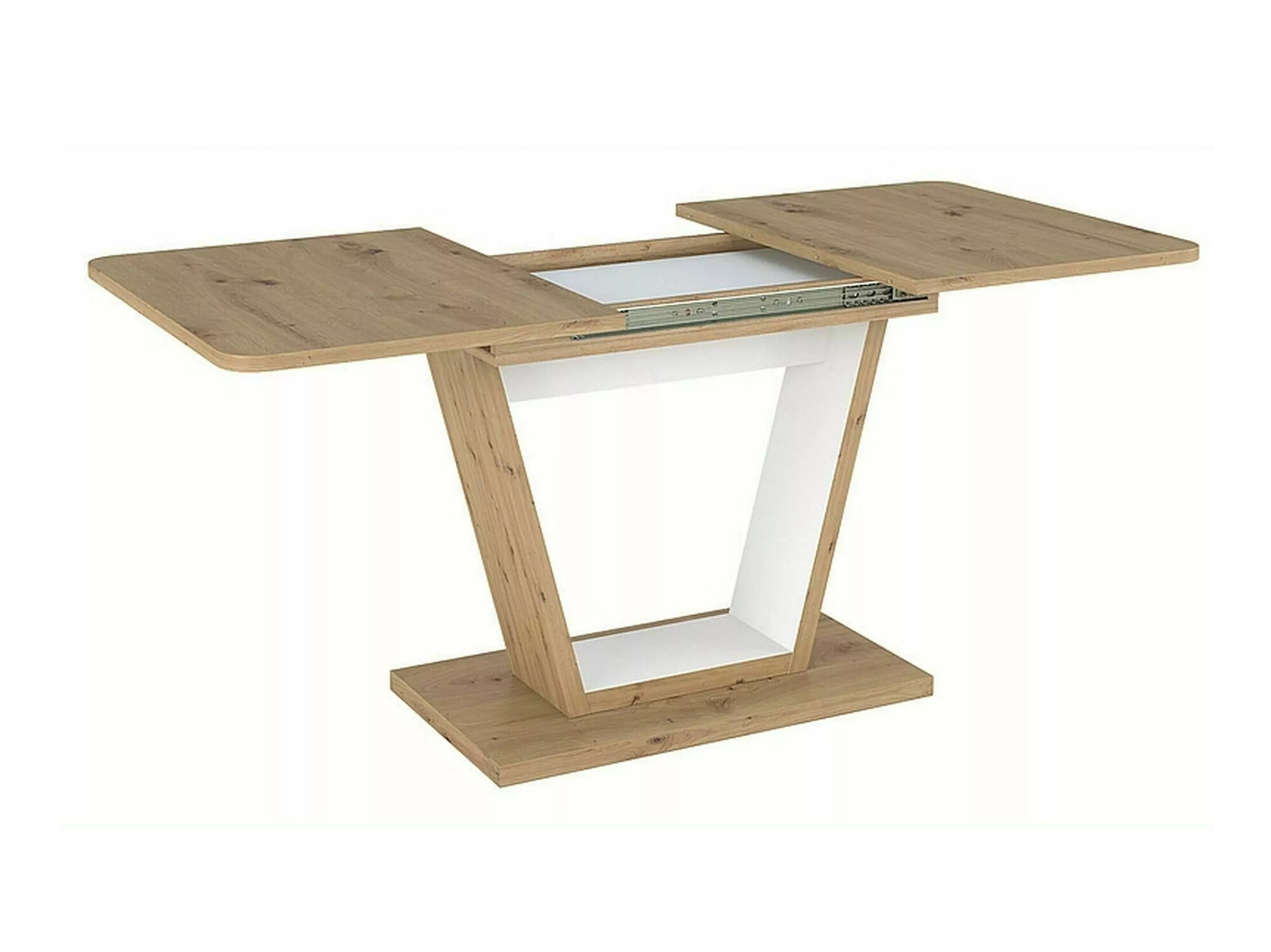 Маса Detroit 135 (Artisan дъб + Бял)