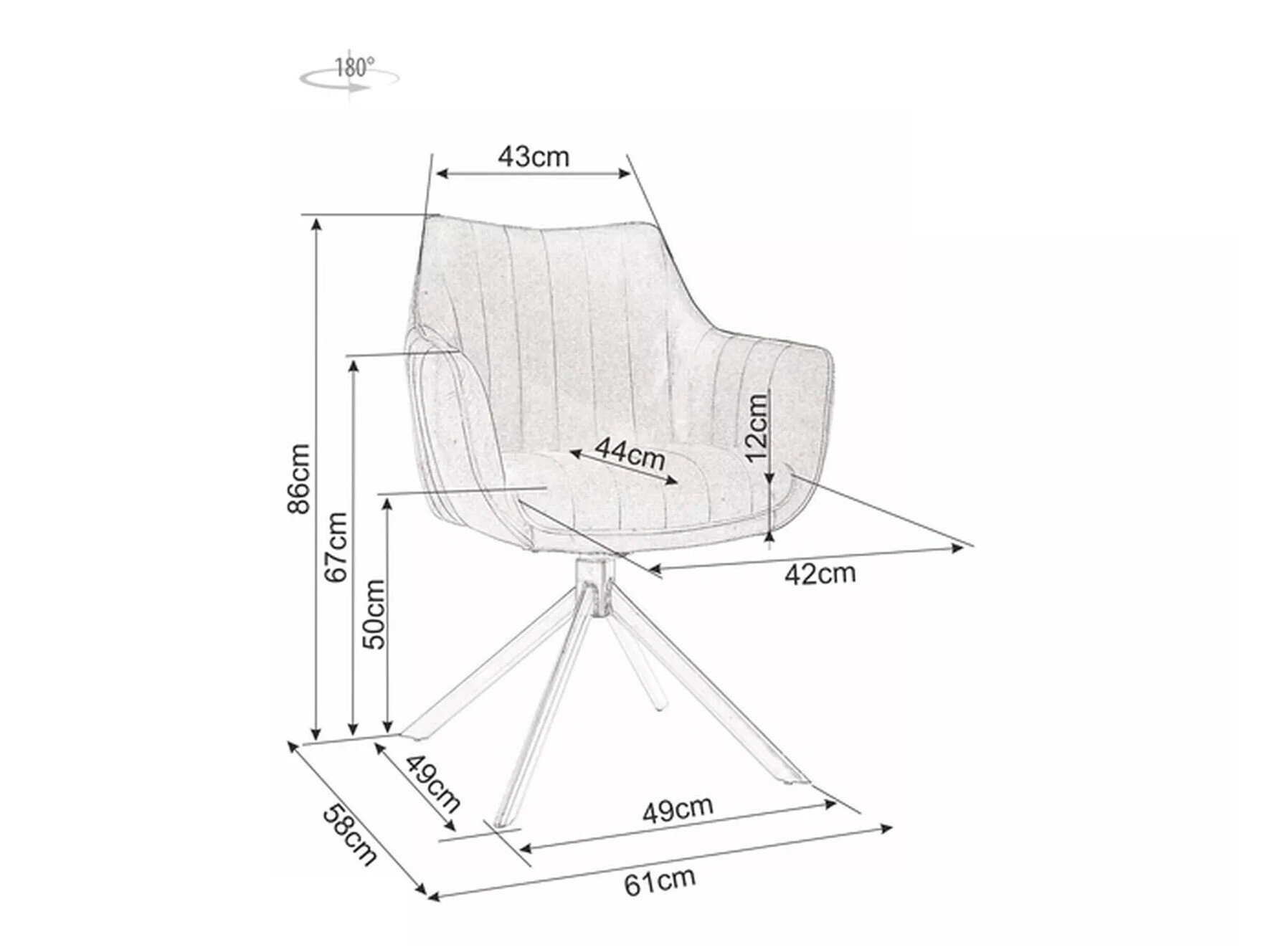 Стол Detroit 134 (Оранжев)