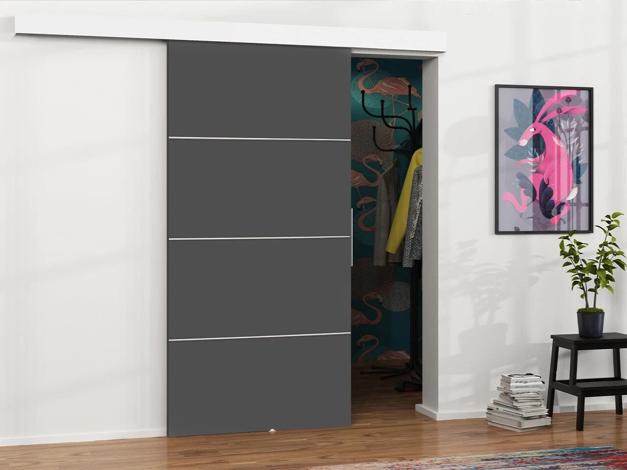 Плъзгаща се врата Dover 216 (Антрацит)