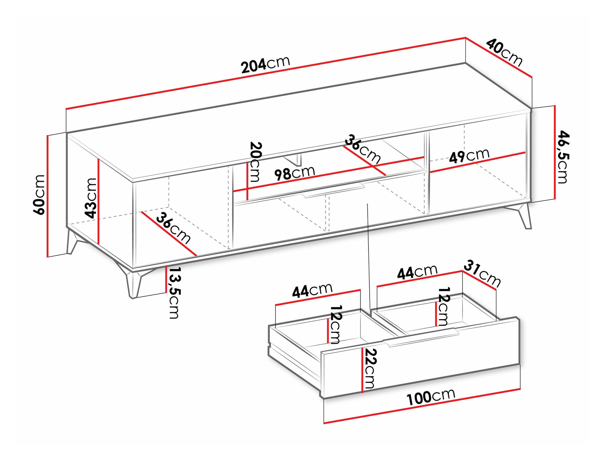 ТВ шкаф Comfivo Citrus
