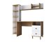 Комплект за домашен офис Catdelu 107 (Орех + Бял)
