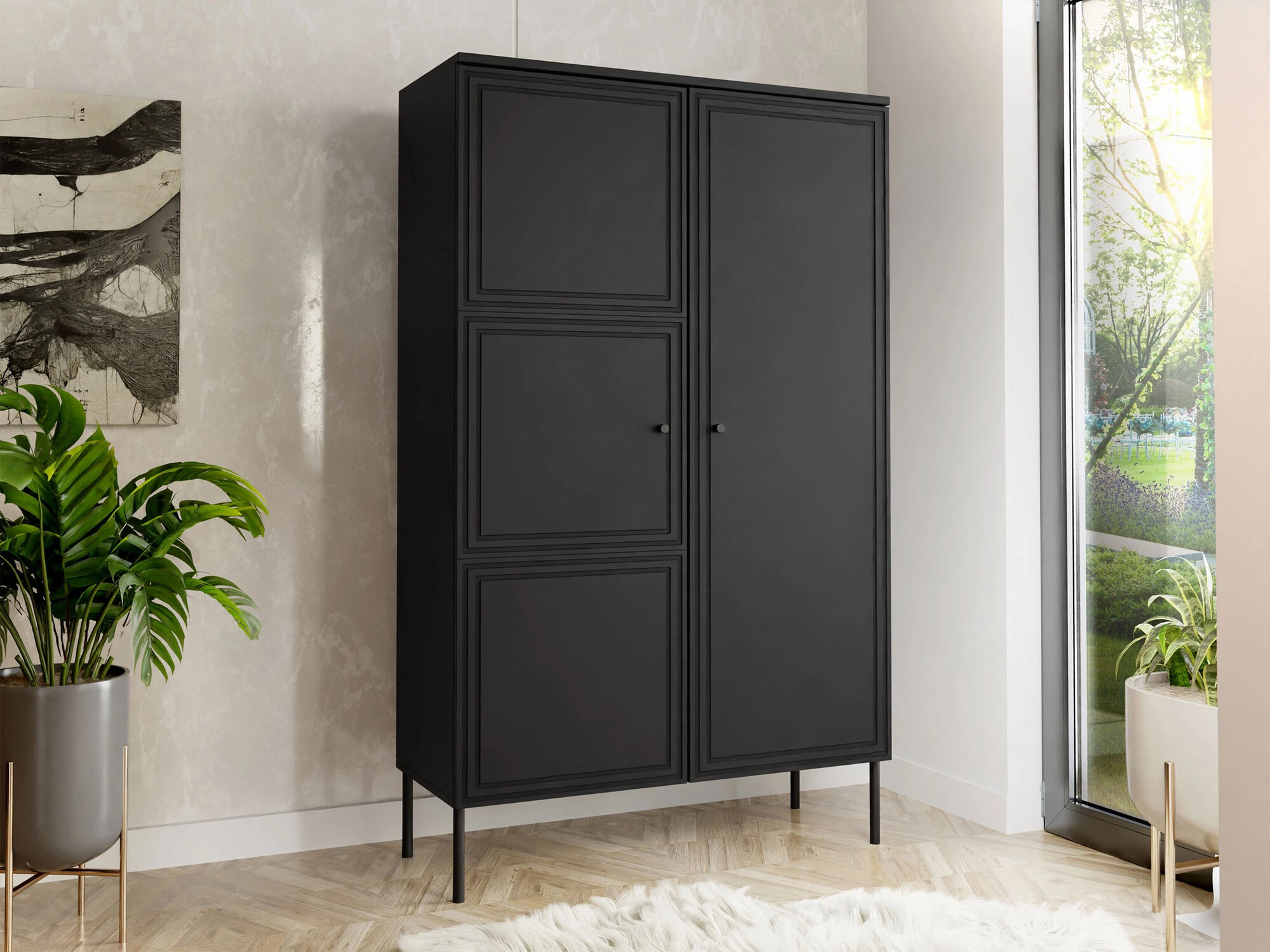 Етажерка Monciru 105 (Черен)