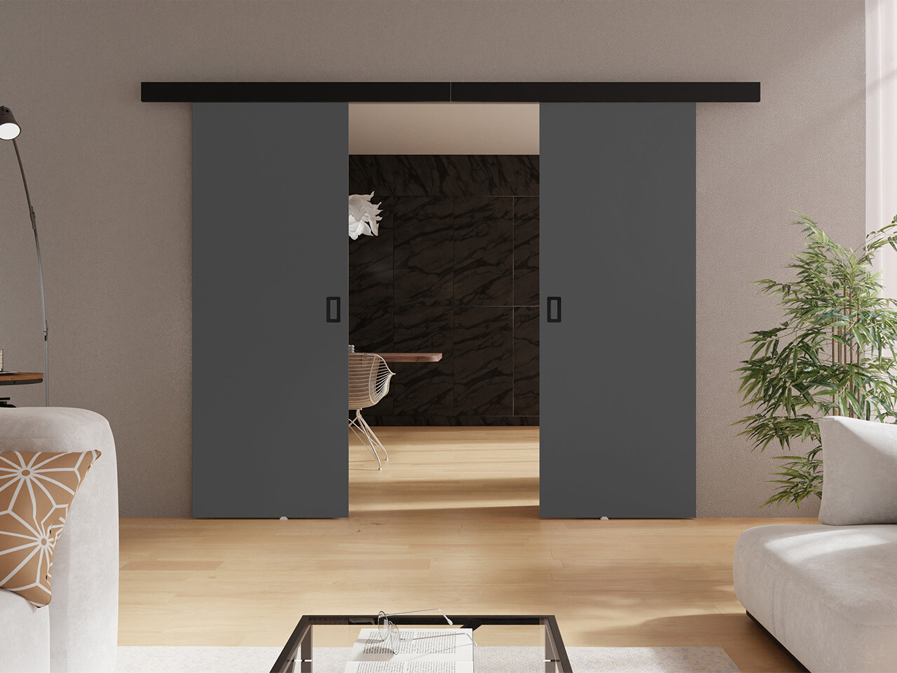 Плъзгаща се врата Dover 199 (Графит)