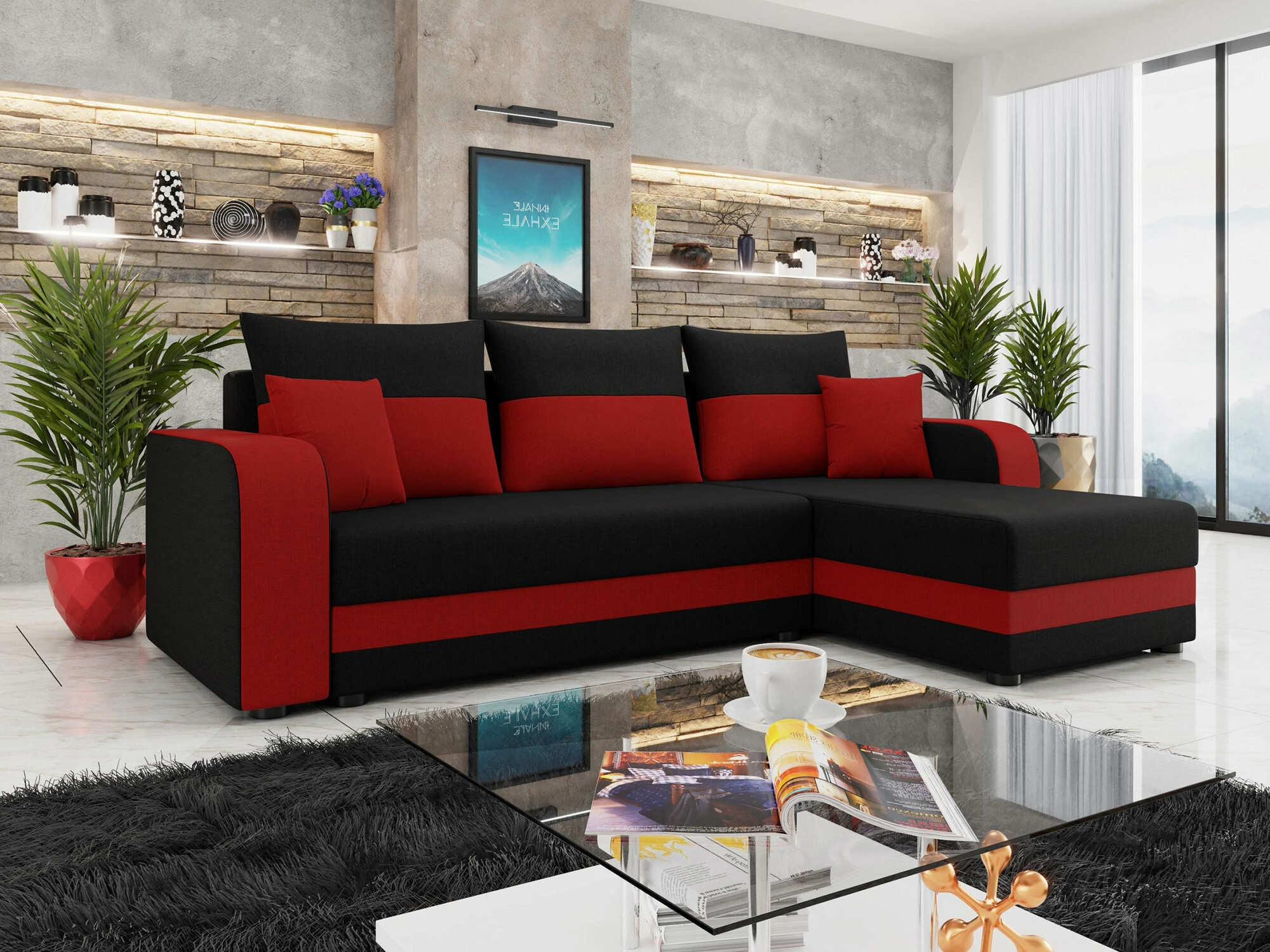 Ъглов диван Memphis 112 (Lux 23 + Lux 14)