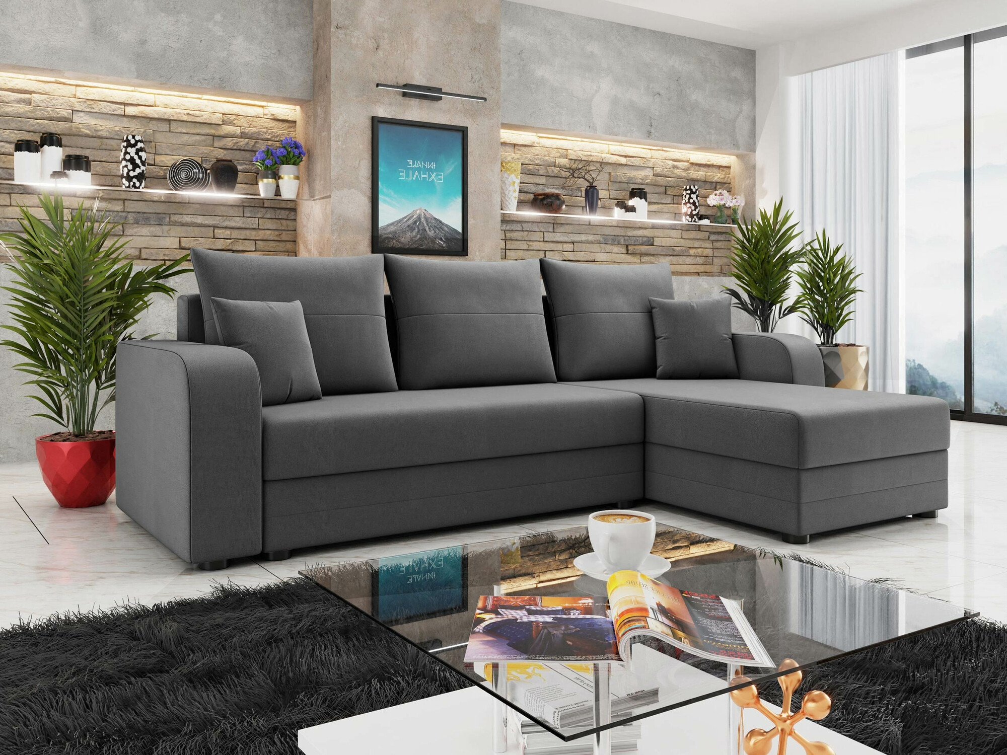 Ъглов диван Memphis 112 (Manila 16)