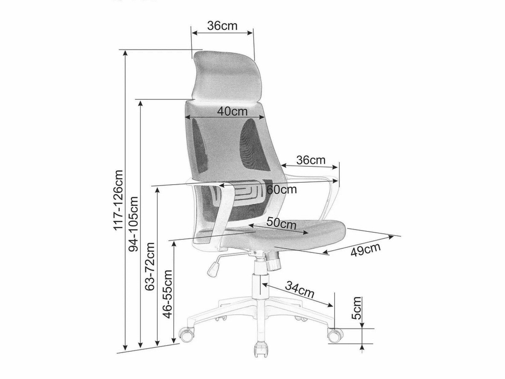 Офис стол Detroit 159
