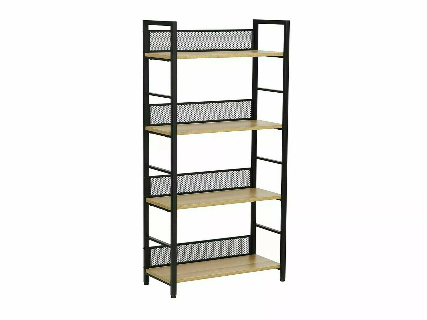 Етажерка Detroit 186 (Черен + Дъб)