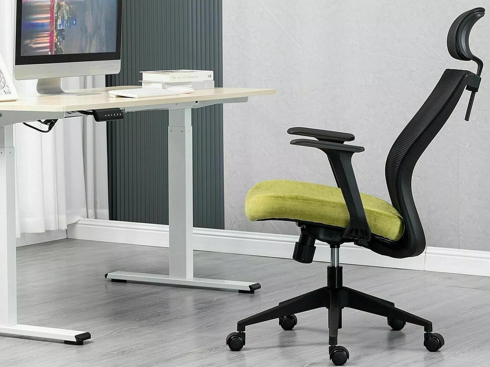 Офис стол Detroit 270 (Черен + Жълт)