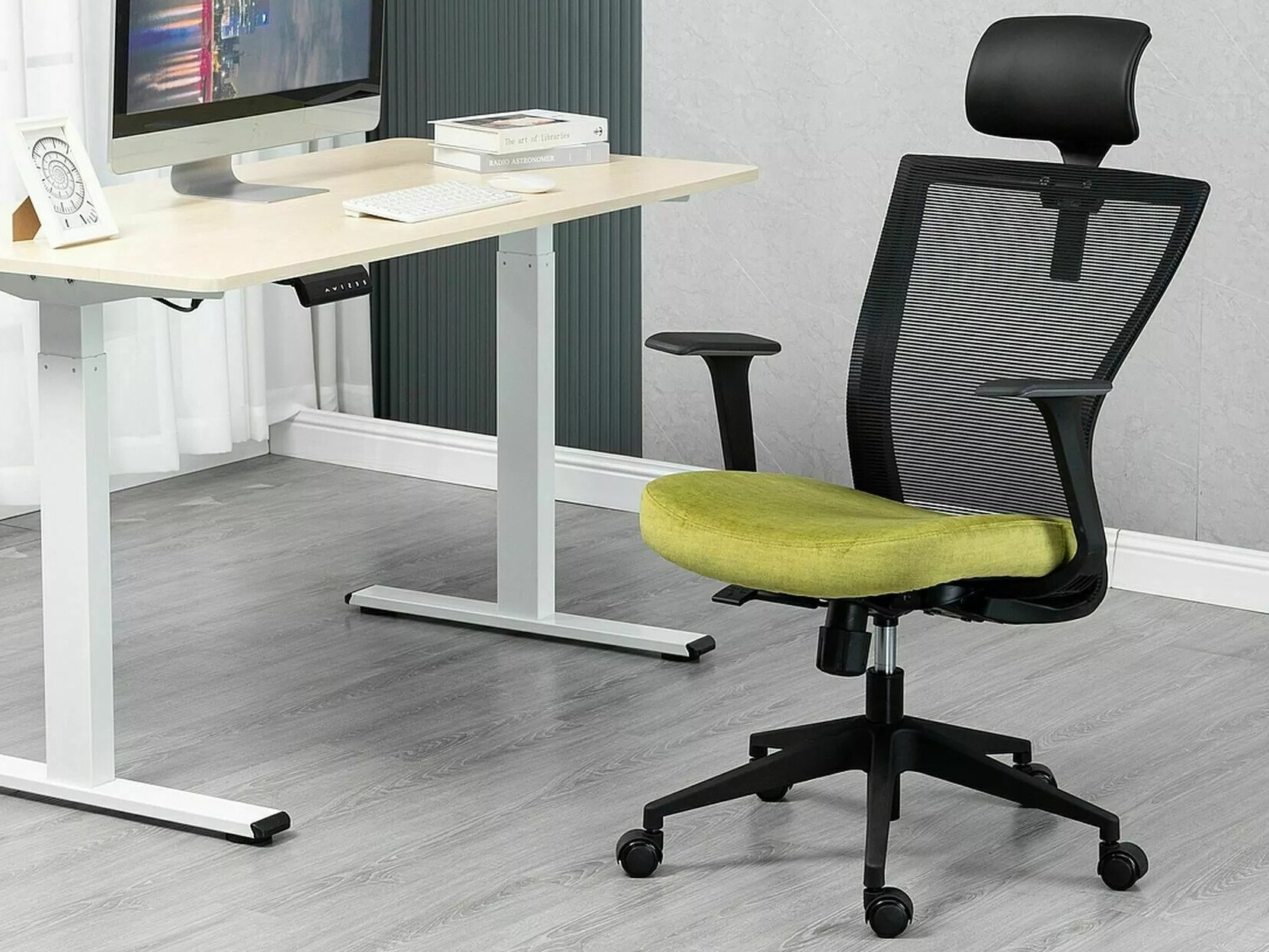 Офис стол Detroit 270 (Черен + Жълт)