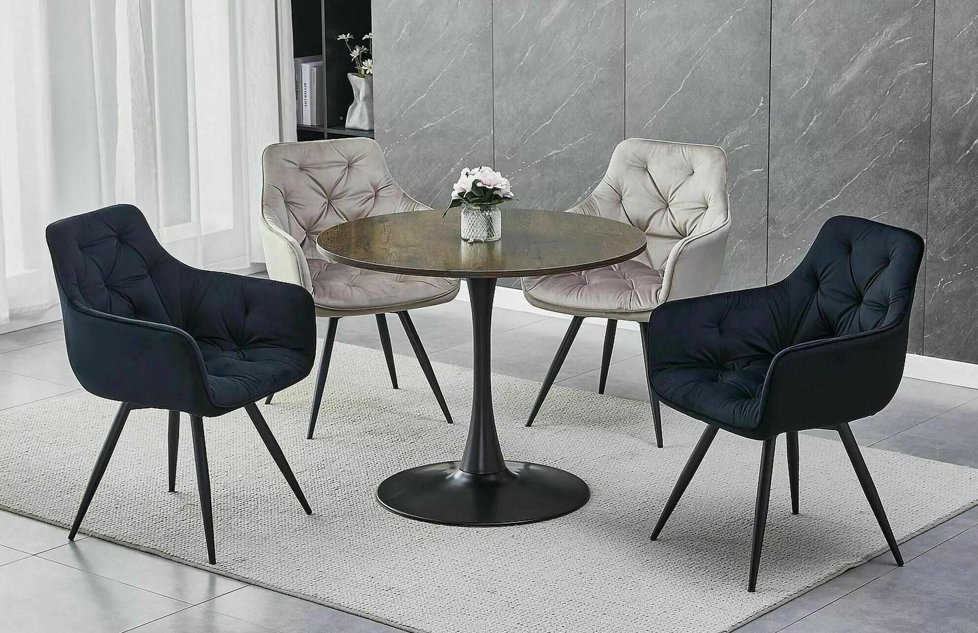 Стол Detroit 286 (Черен)