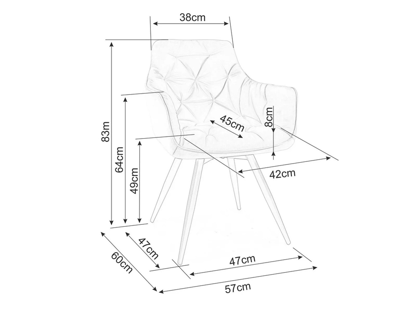 Стол Detroit 286 (Светло маслиново дърво)