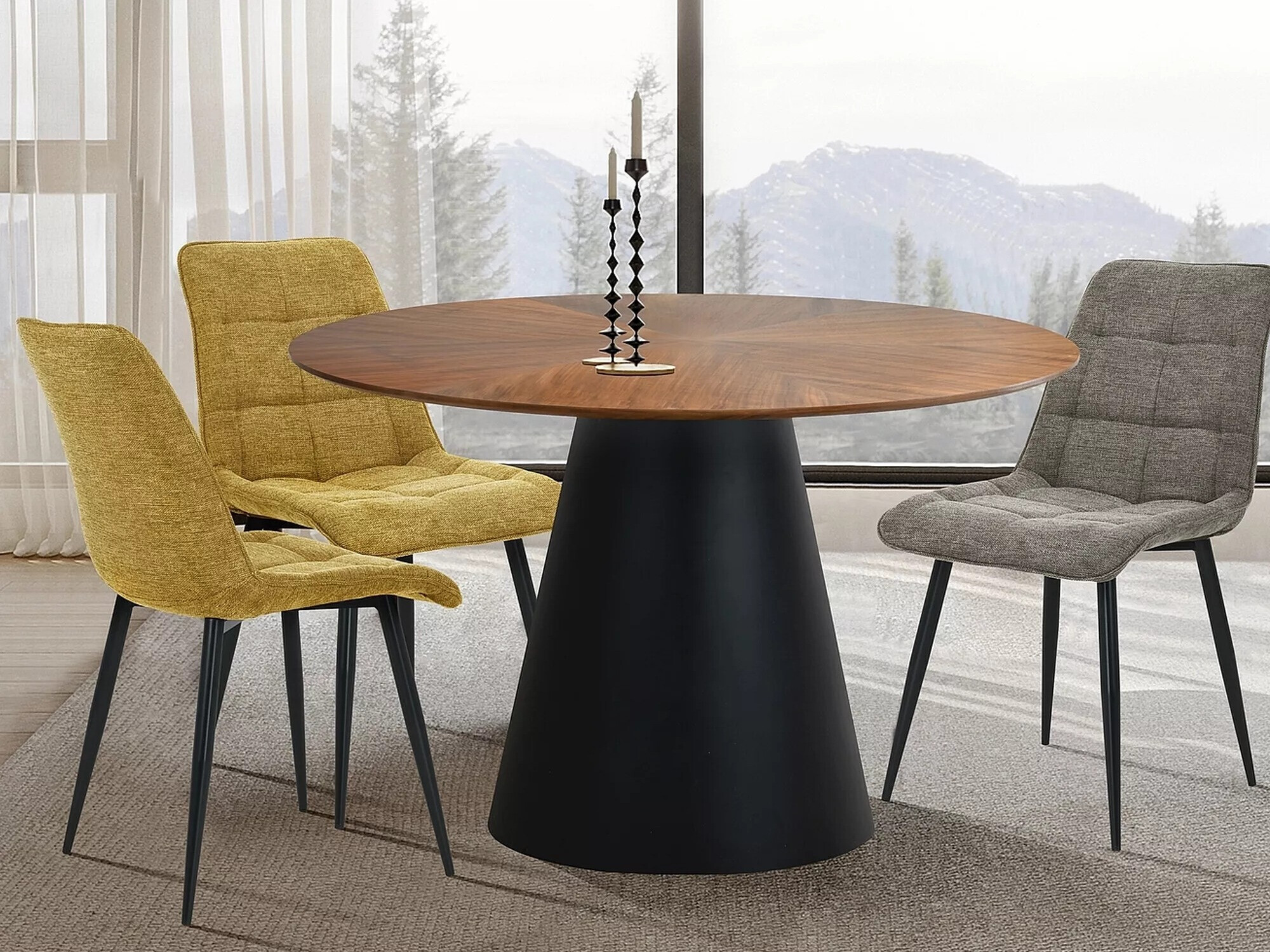 Стол Detroit 288 (Жълт)