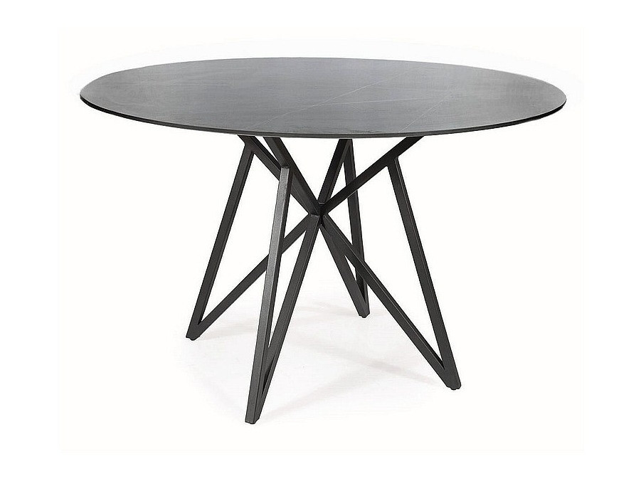 Маса Detroit 341 (Сив мрамор + Черен)