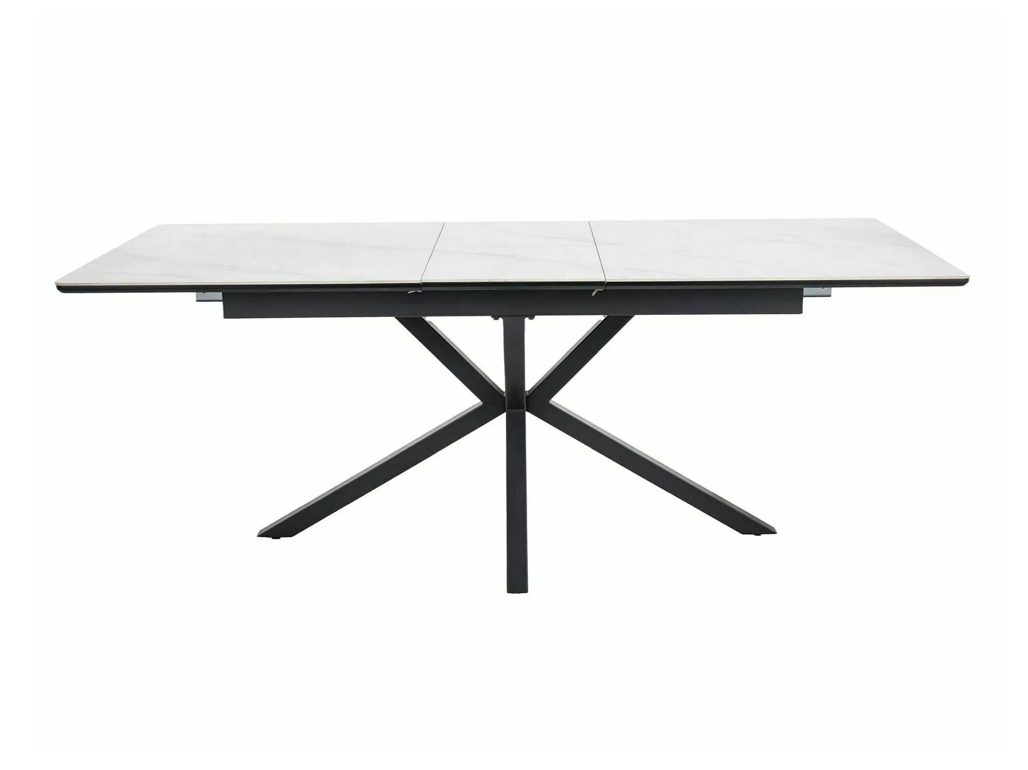 Маса Detroit 374 (Бял мрамор + Черен)