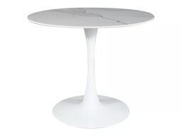 Маса Detroit 378 (Бял мрамор + Бял)