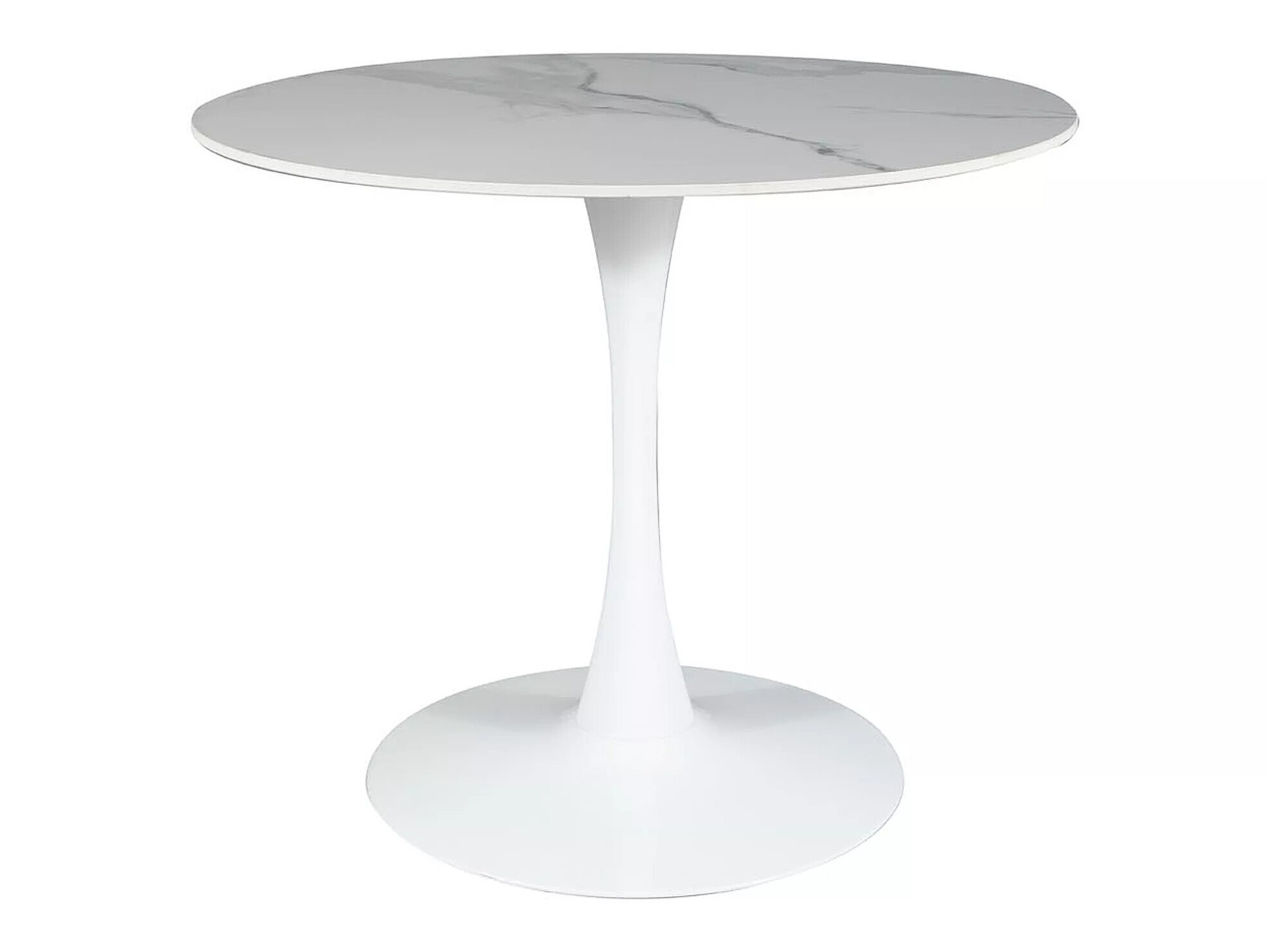 Маса Detroit 378 (Бял мрамор + Бял)