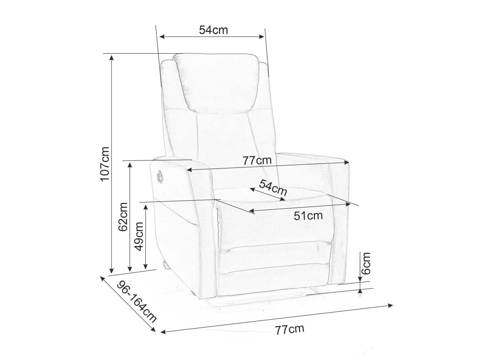 Реклайнер Detroit 384 (Бежов)