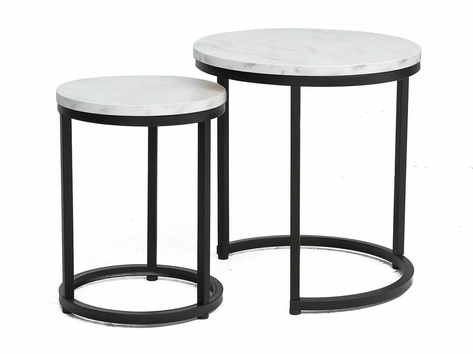 Комплект масички за кафе Detroit 398 (Бял мрамор)