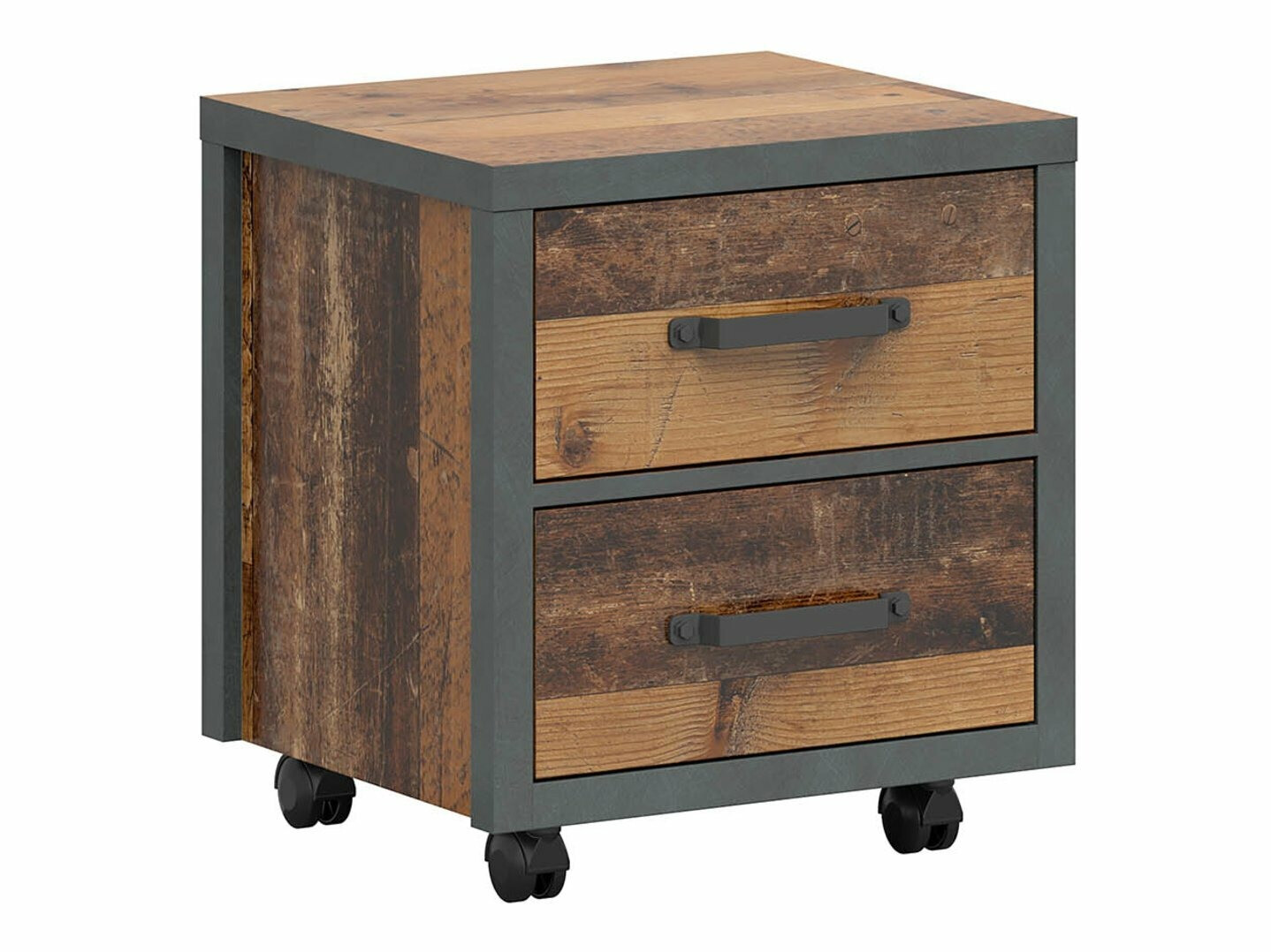 Нощно шкафче Belsera 103 (Кафяв + Matera сив)