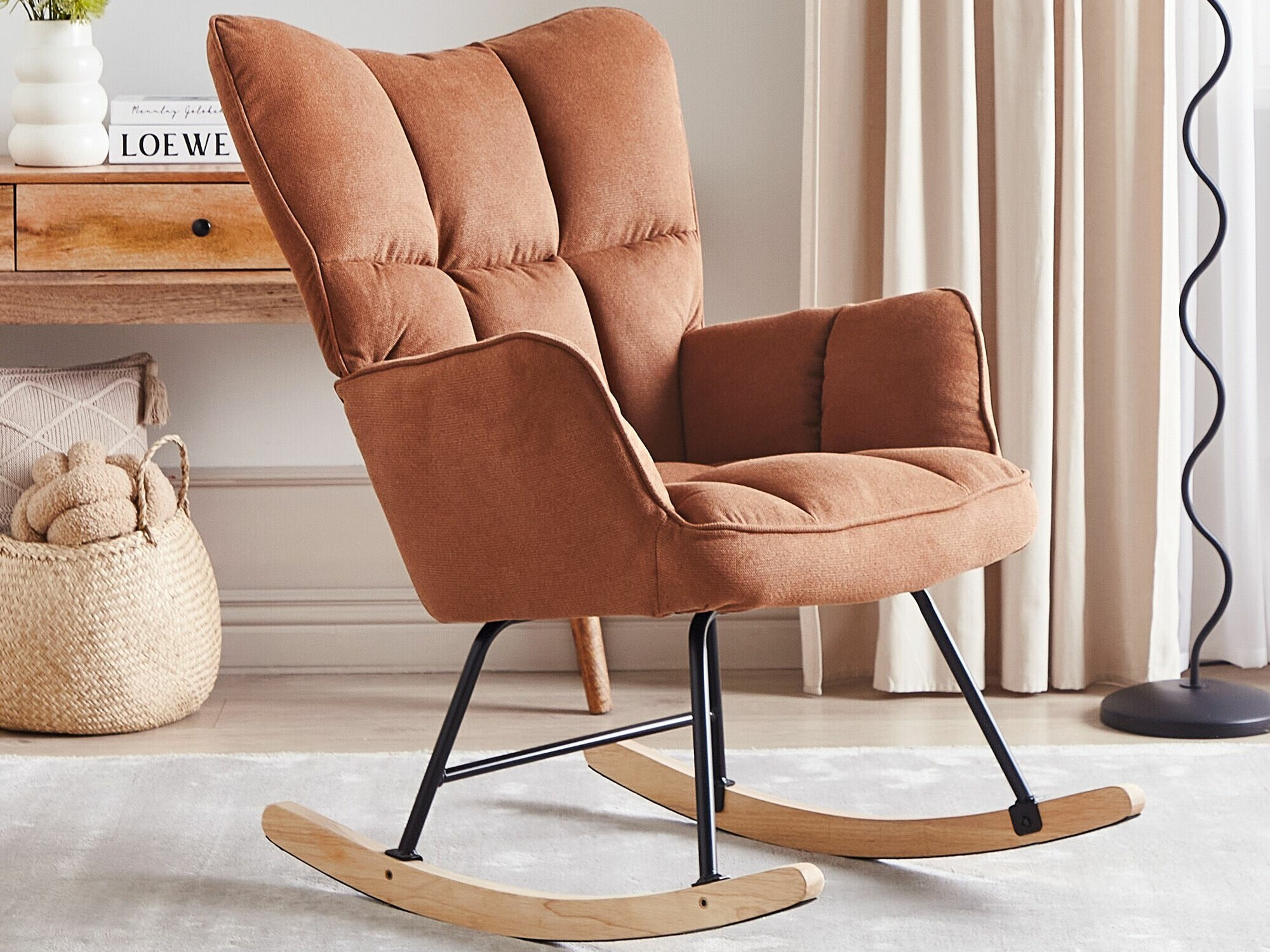 Люлеещ се стол Berwyn 1242 (Кафяв)