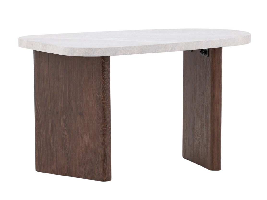 Масичка за кафе Dallas 4214 (Светло сив + Кафяв)