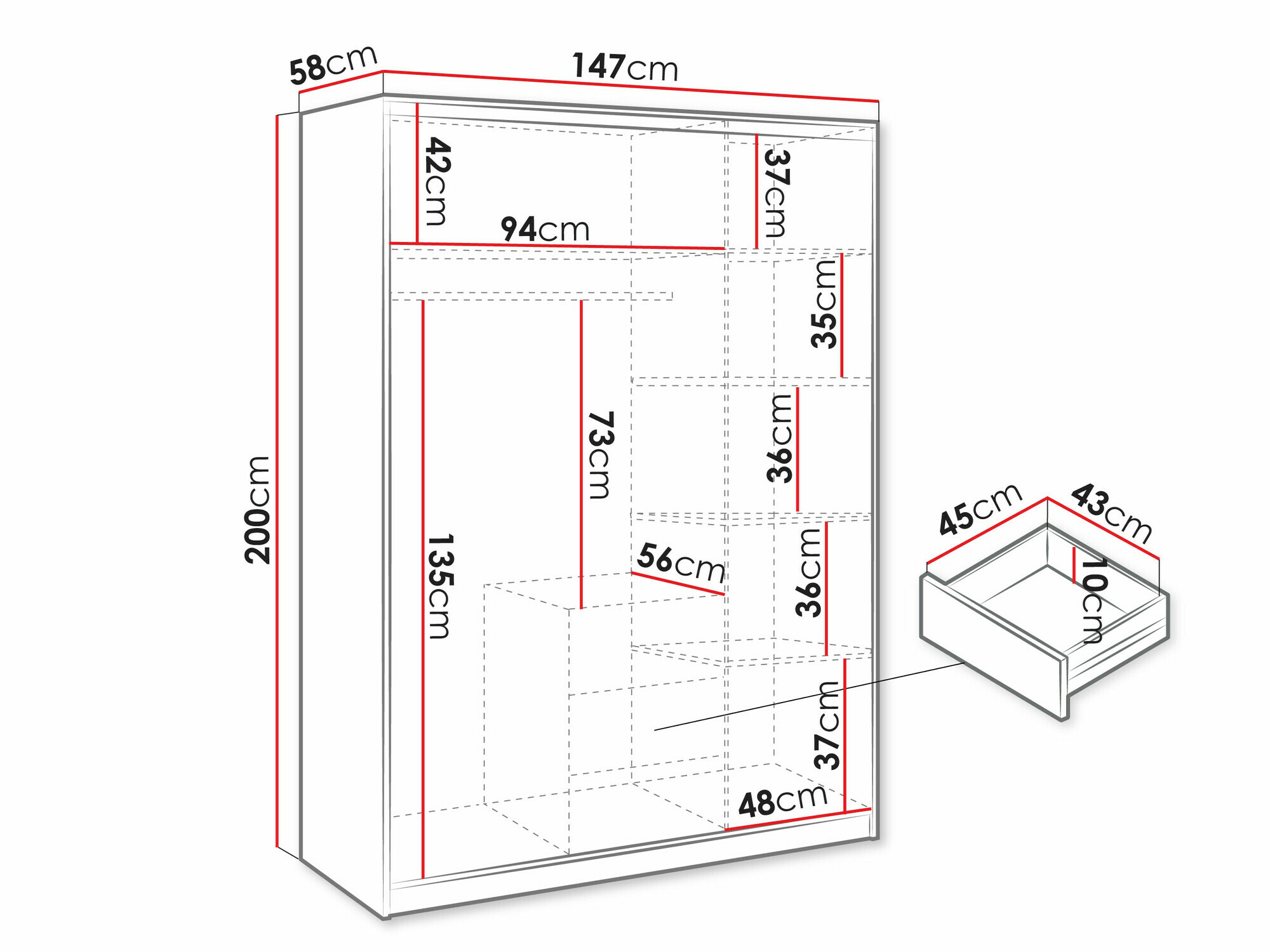 Гардероб Dortivu IV (Дъб уелингтън)