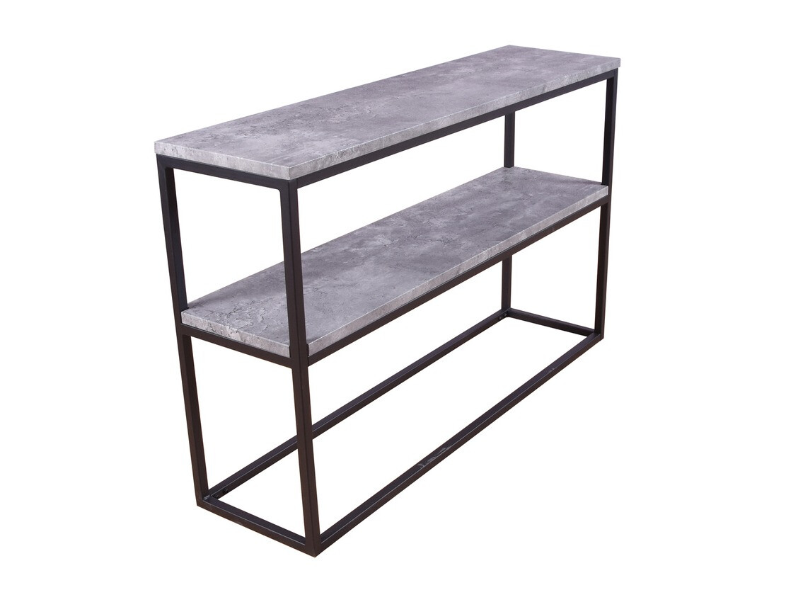 Конзолна маса Dallas 2521 (Бетон + Черен)