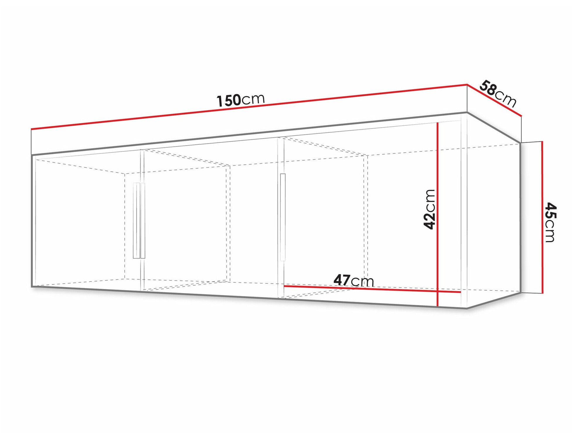 Шкаф Collis I (Дъб уотан + Черен)