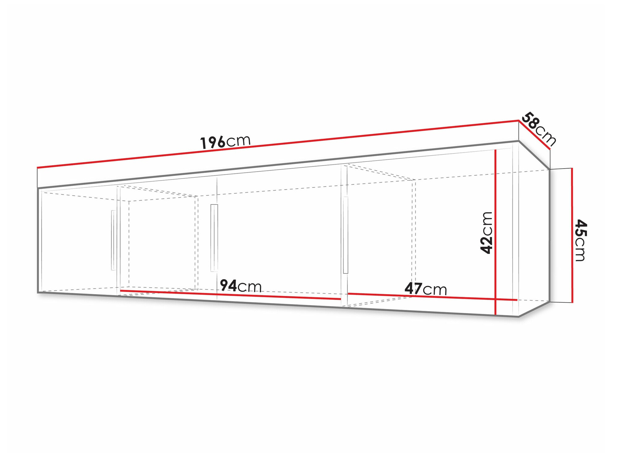 Шкаф Collis II (Бял + Дъб уотан)