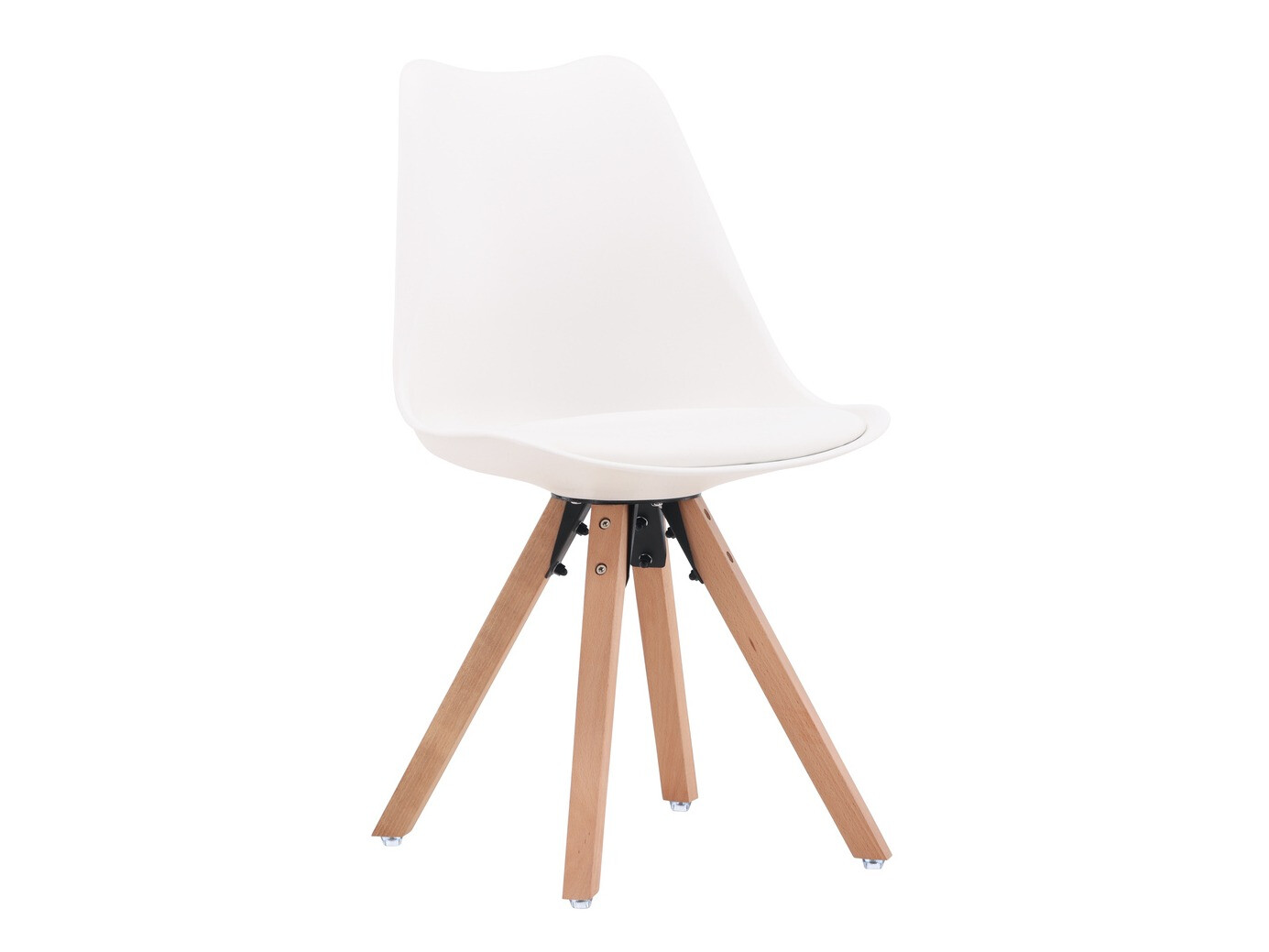 Маса и столове за трапезария Dallas 4467 (Бял + Ярък дърво)