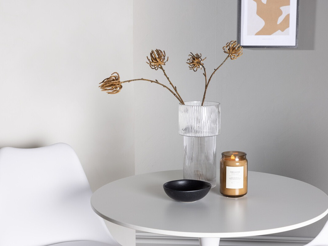 Маса и столове за трапезария Dallas 4467 (Бял + Ярък дърво)