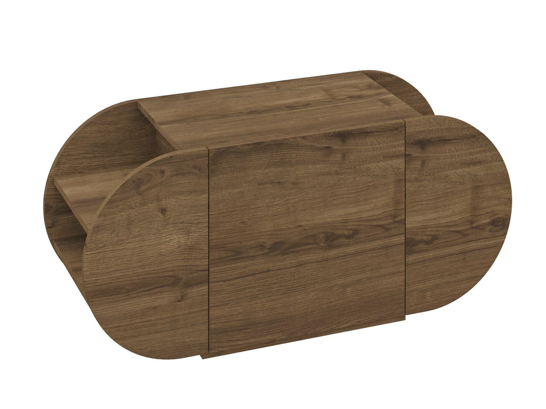 Шкаф за обувки Kailua 2145 (Тъмно дърво)