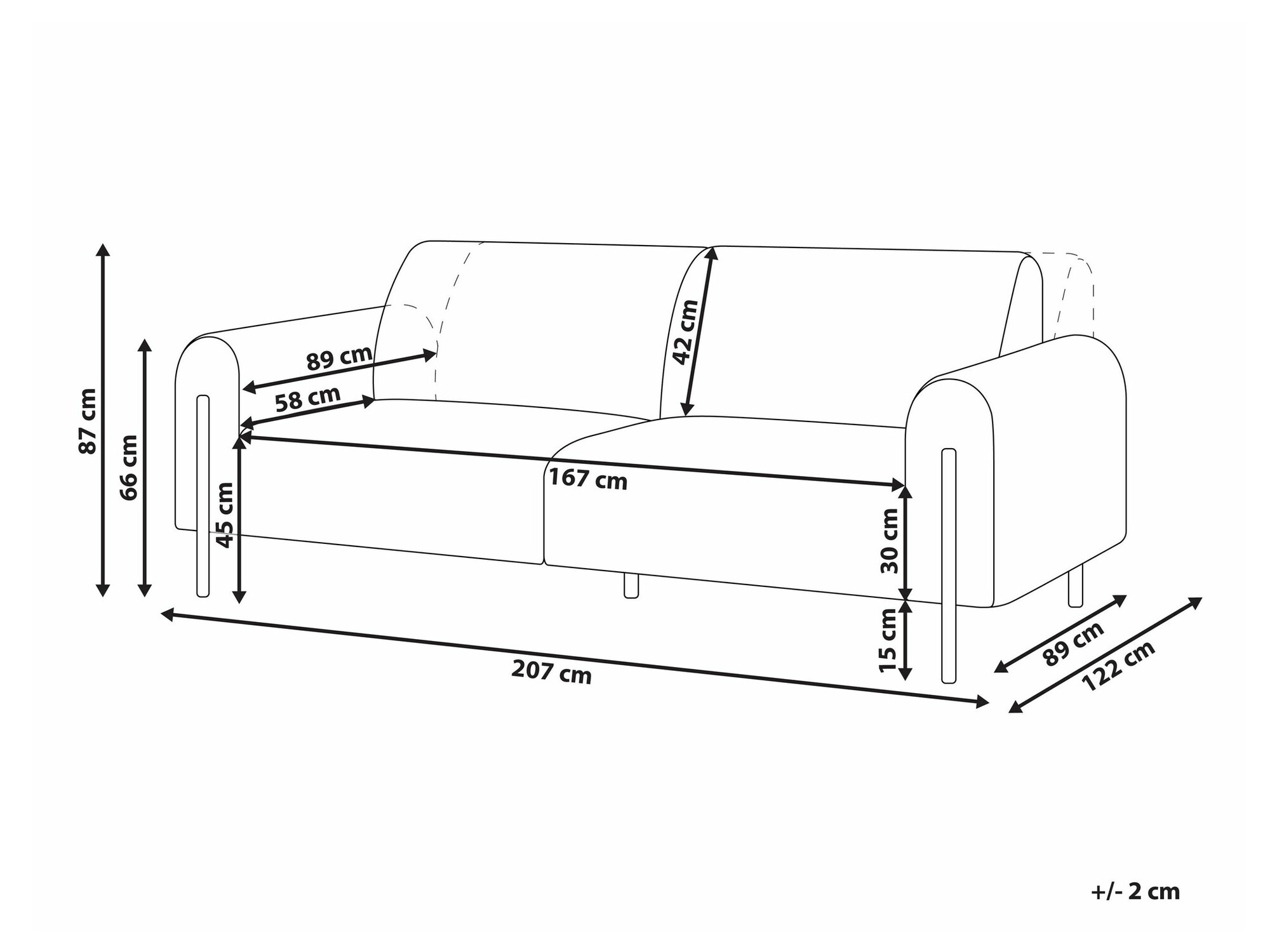 Диван Berwyn 2069 (Бежов)