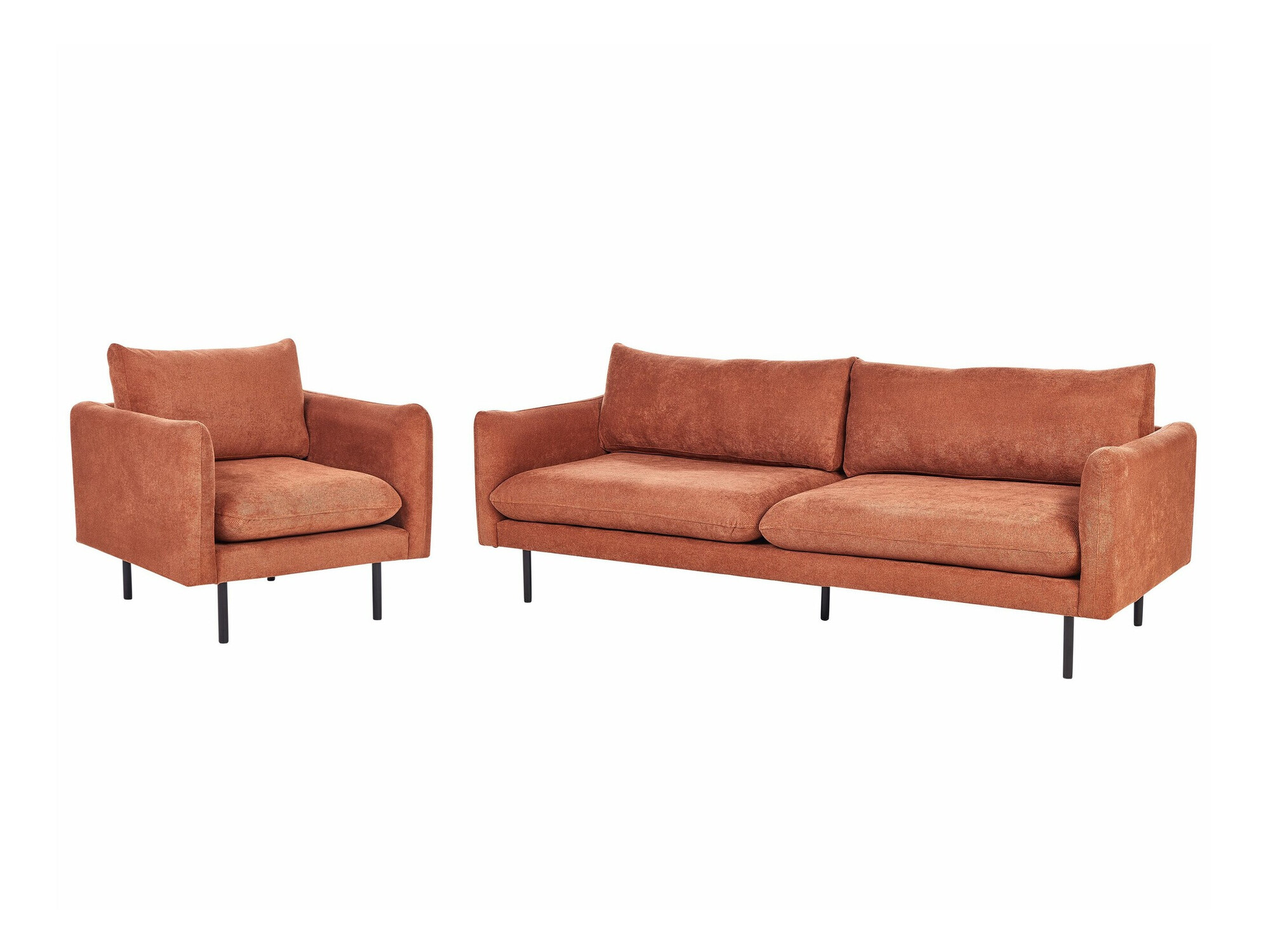 Комплект мека мебел Berwyn 1827 (Кафяв)