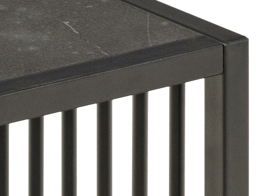 Помощна масичка Norsica 634 (Черен мрамор + Черен)