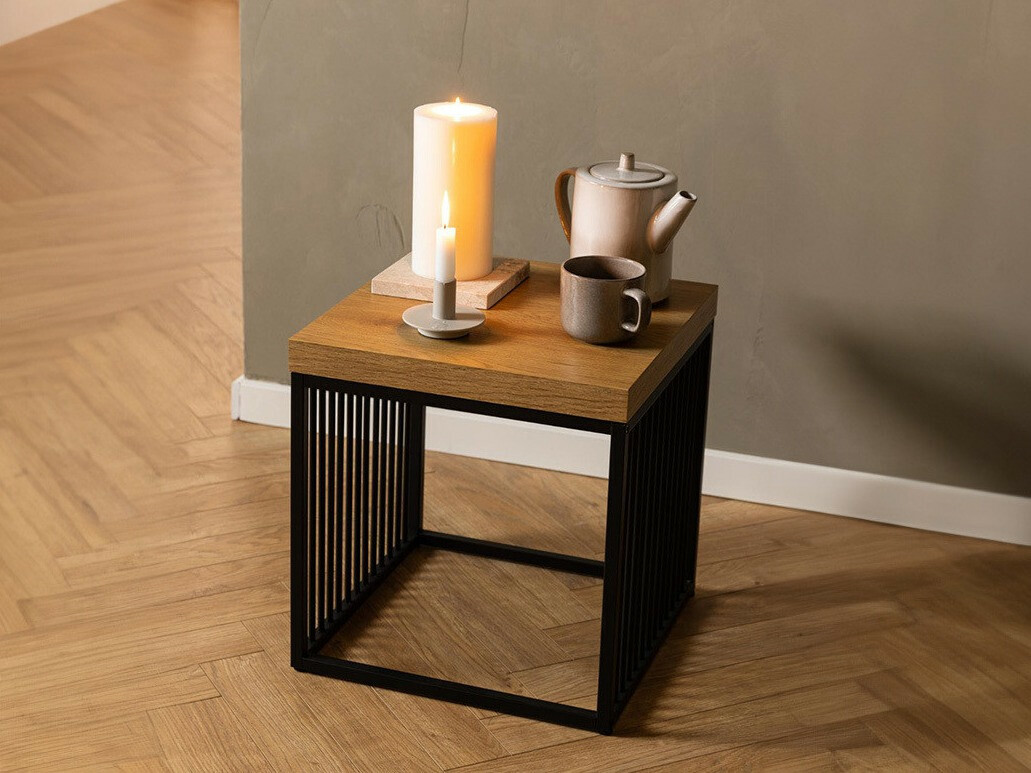 Помощна масичка Norsica Livevai 102 (Дъб + Черен)