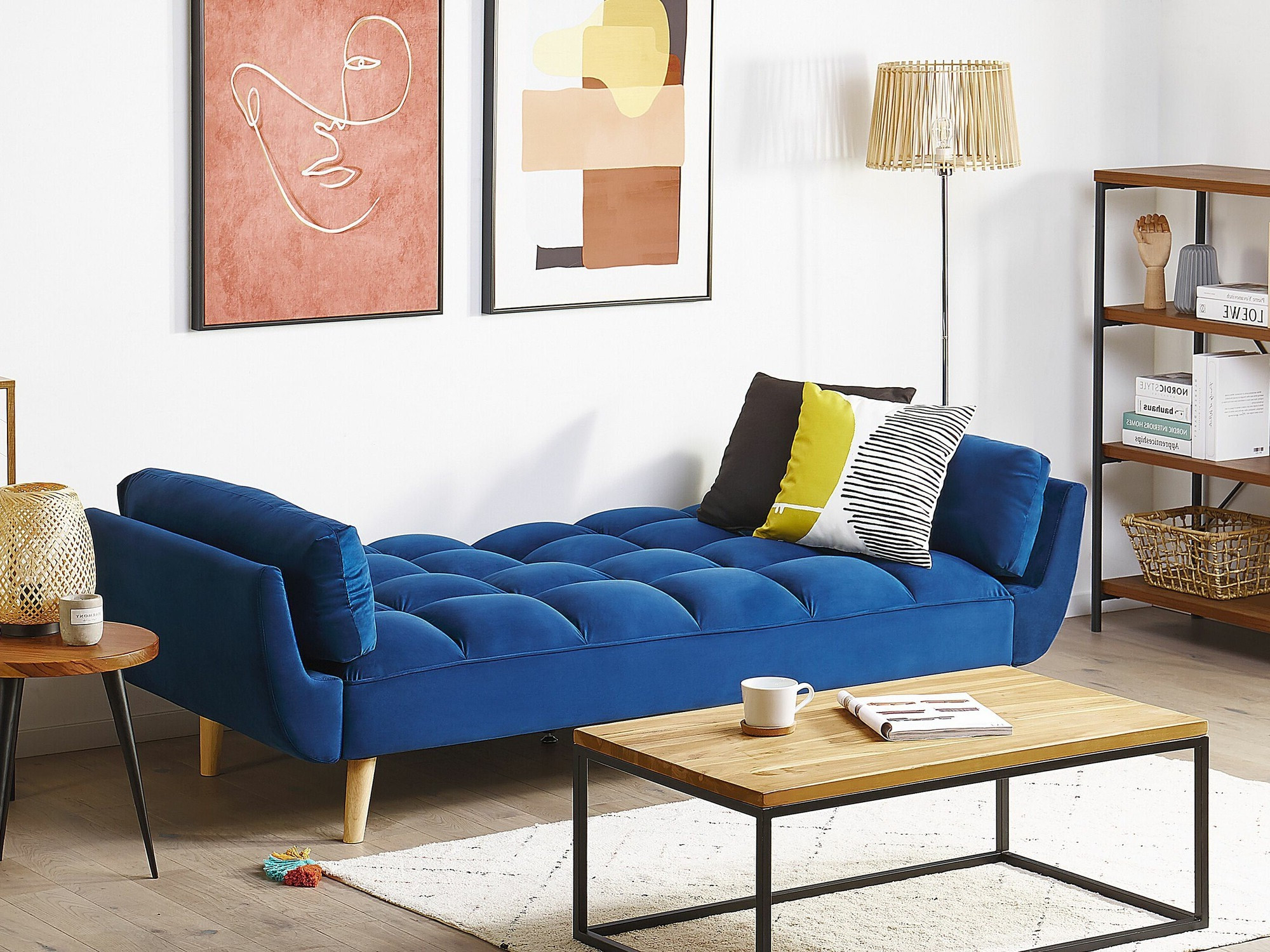 Разтегателен диван Berwyn 2077 (Син)