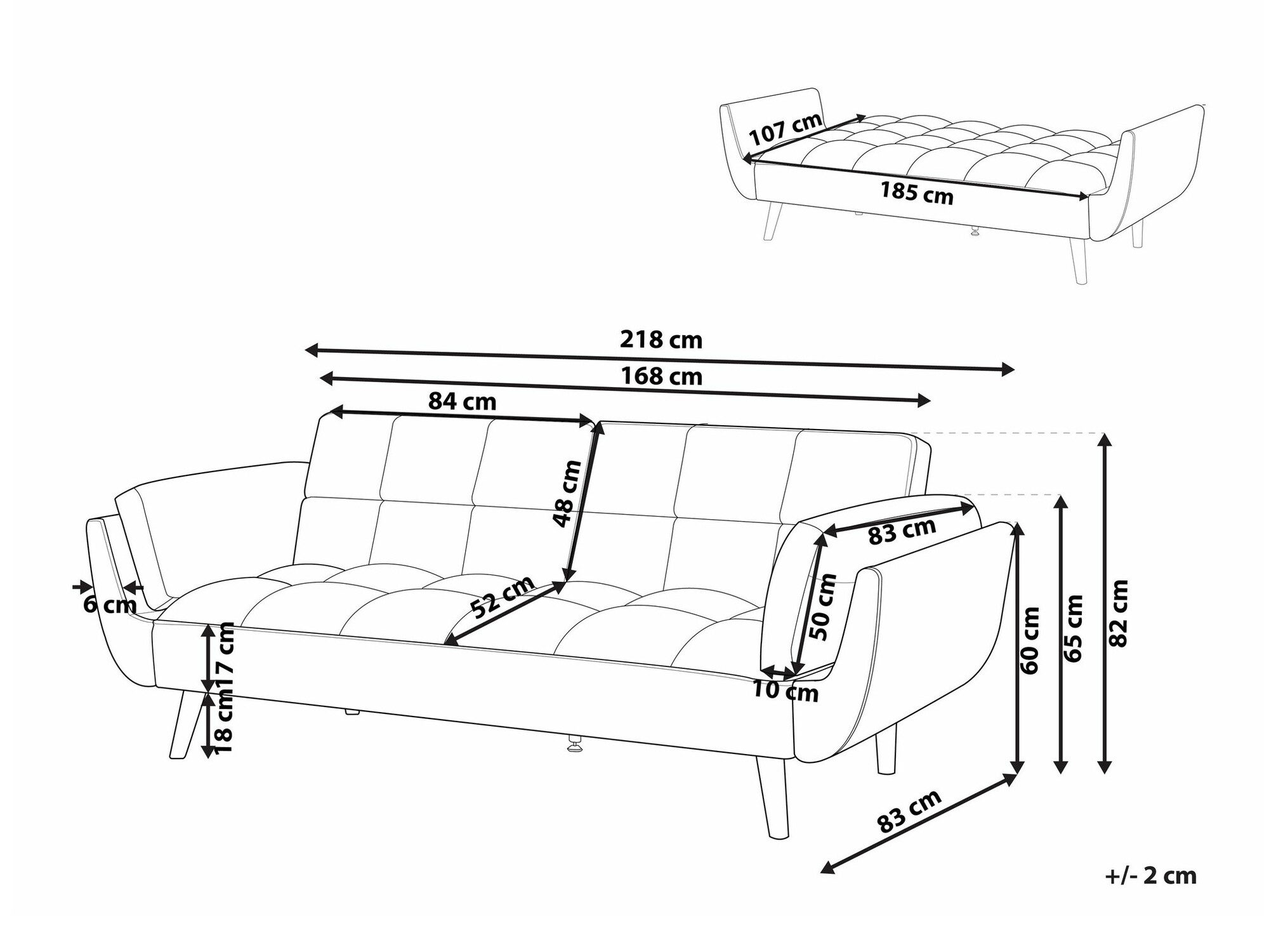 Разтегателен диван Berwyn 2077 (Зелен)