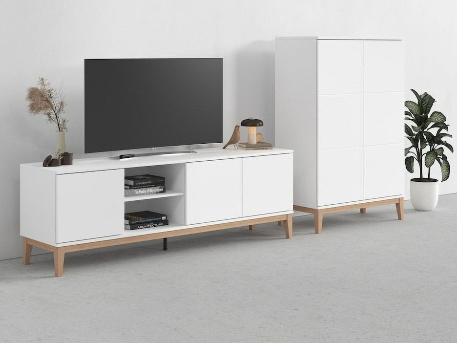 Комплект за хол Denton 1330 (Бял)