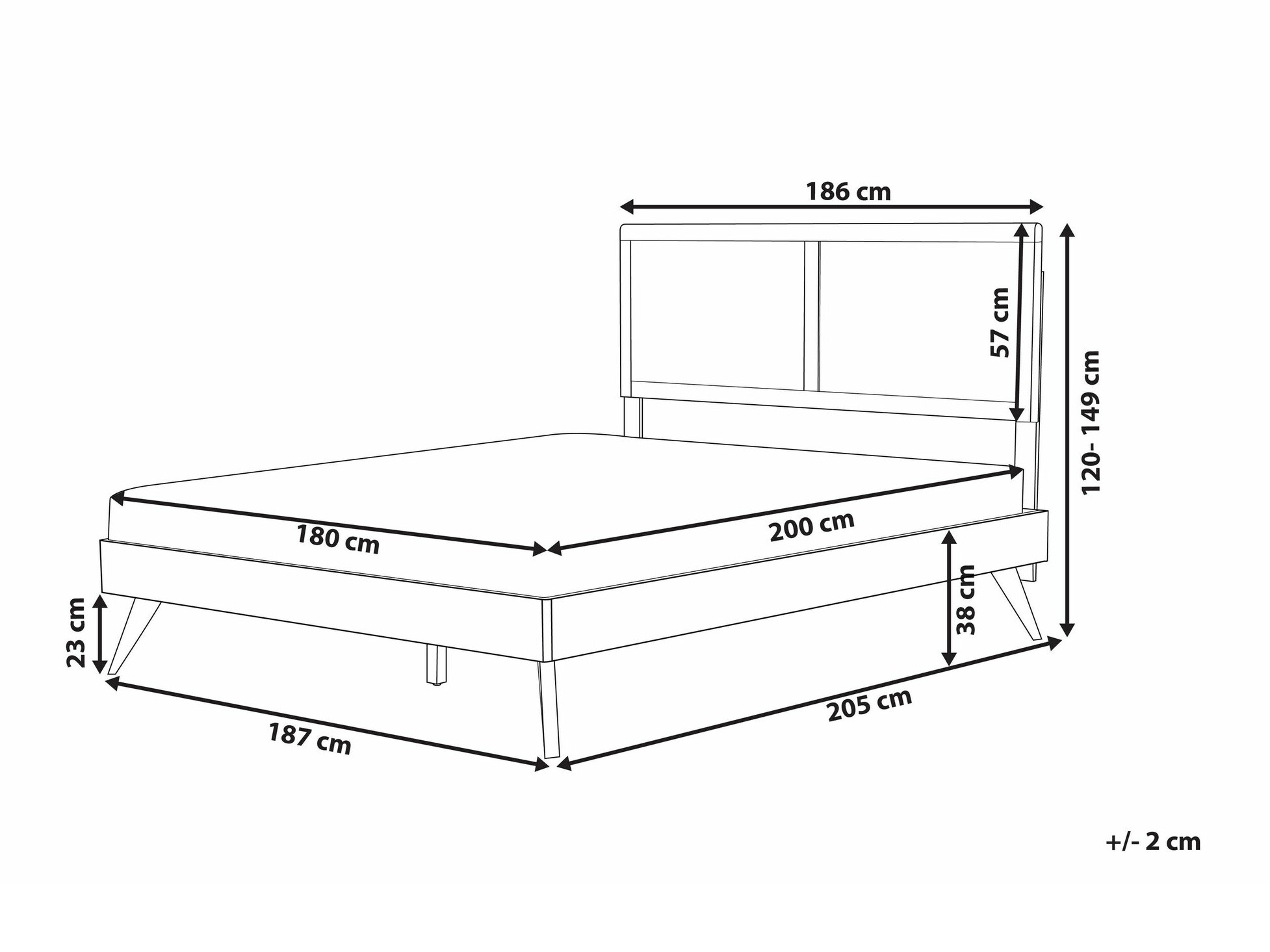 Легло Berwyn 745 (Ярък дърво)