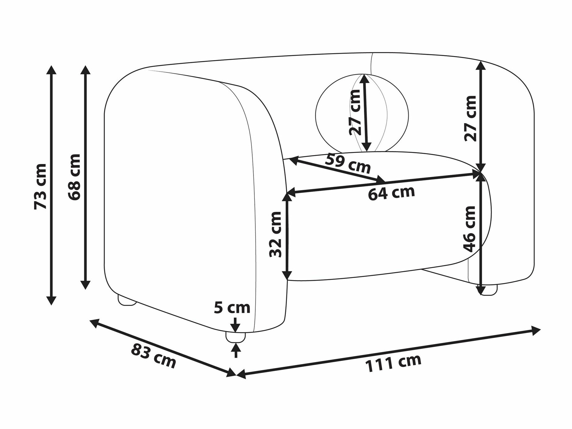 Фотьойл Veselme 100 (Бял)