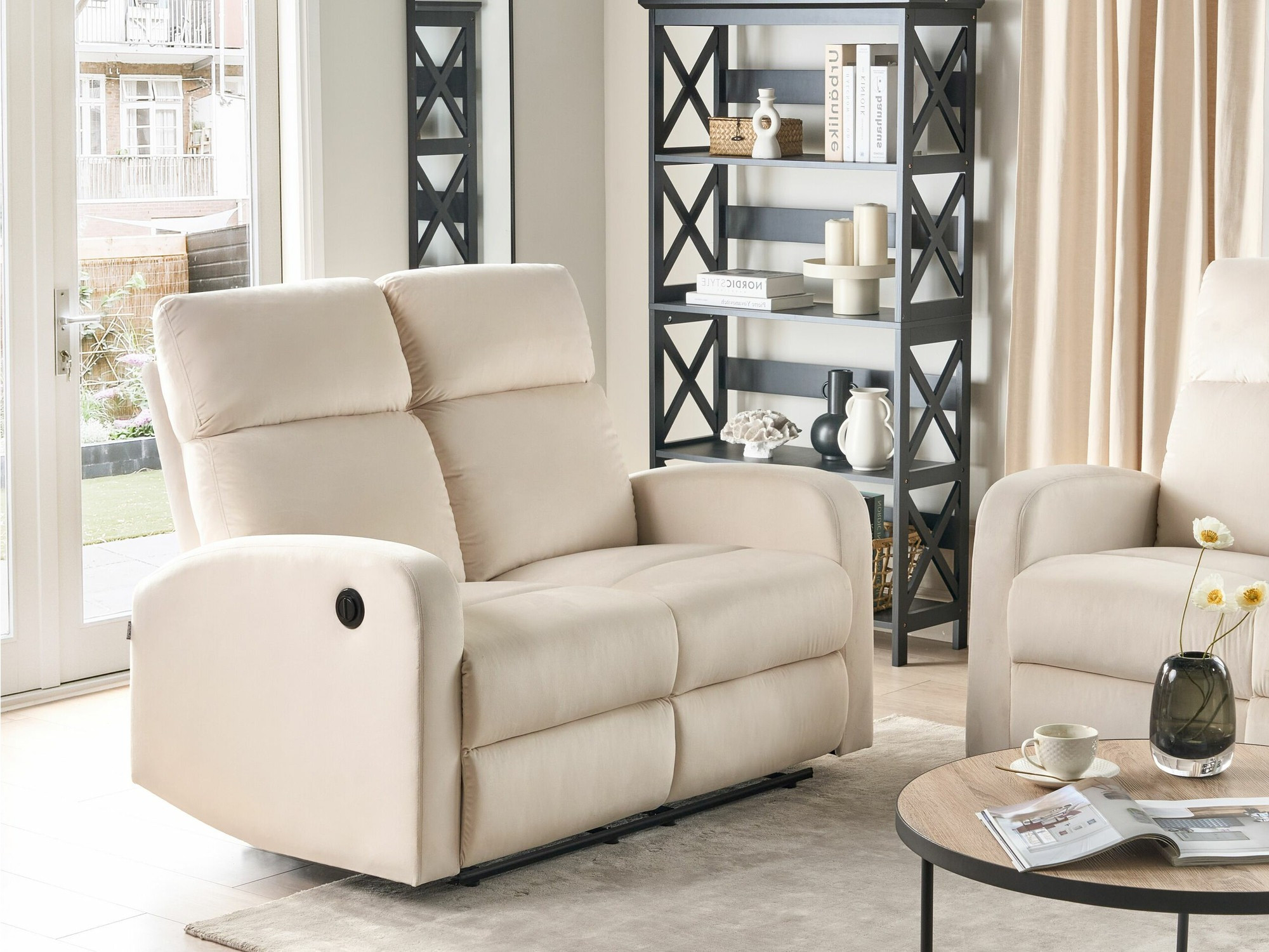 Диван реклайнър Berwyn 2108 (Сметана)