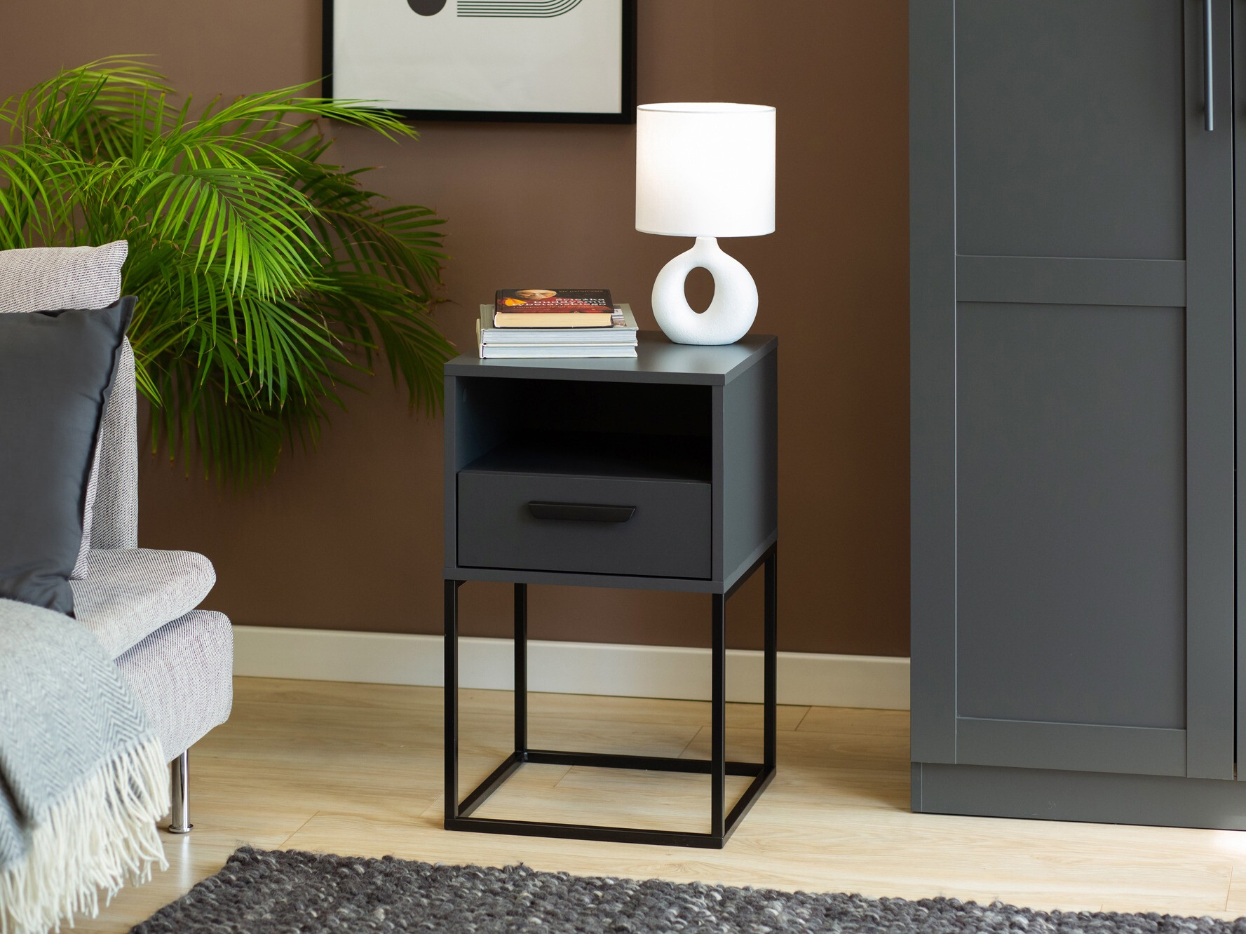 Нощно шкафче Bristol 193 (Антрацит)