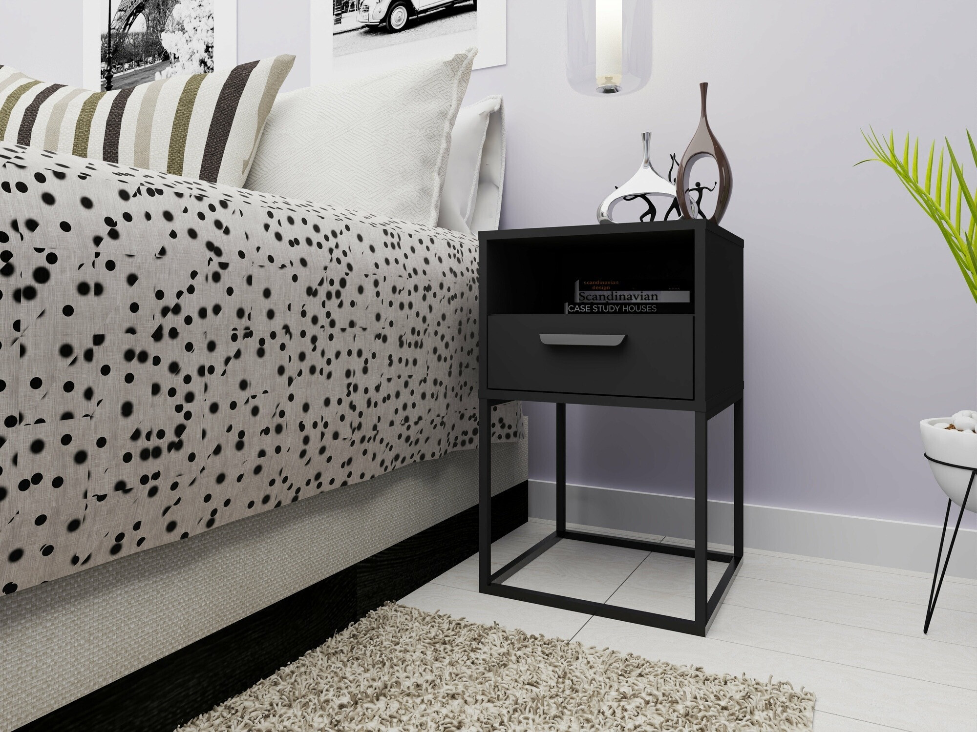 Нощно шкафче Bristol 193 (Антрацит)