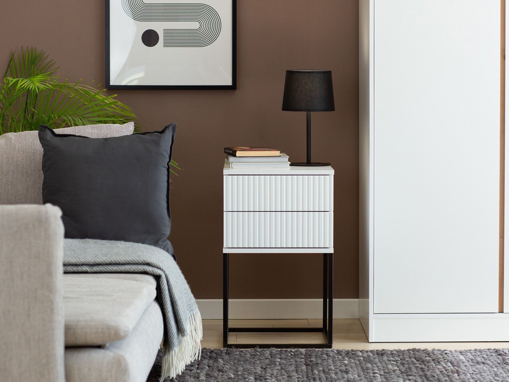 Нощно шкафче Bristol 195 (Бял)