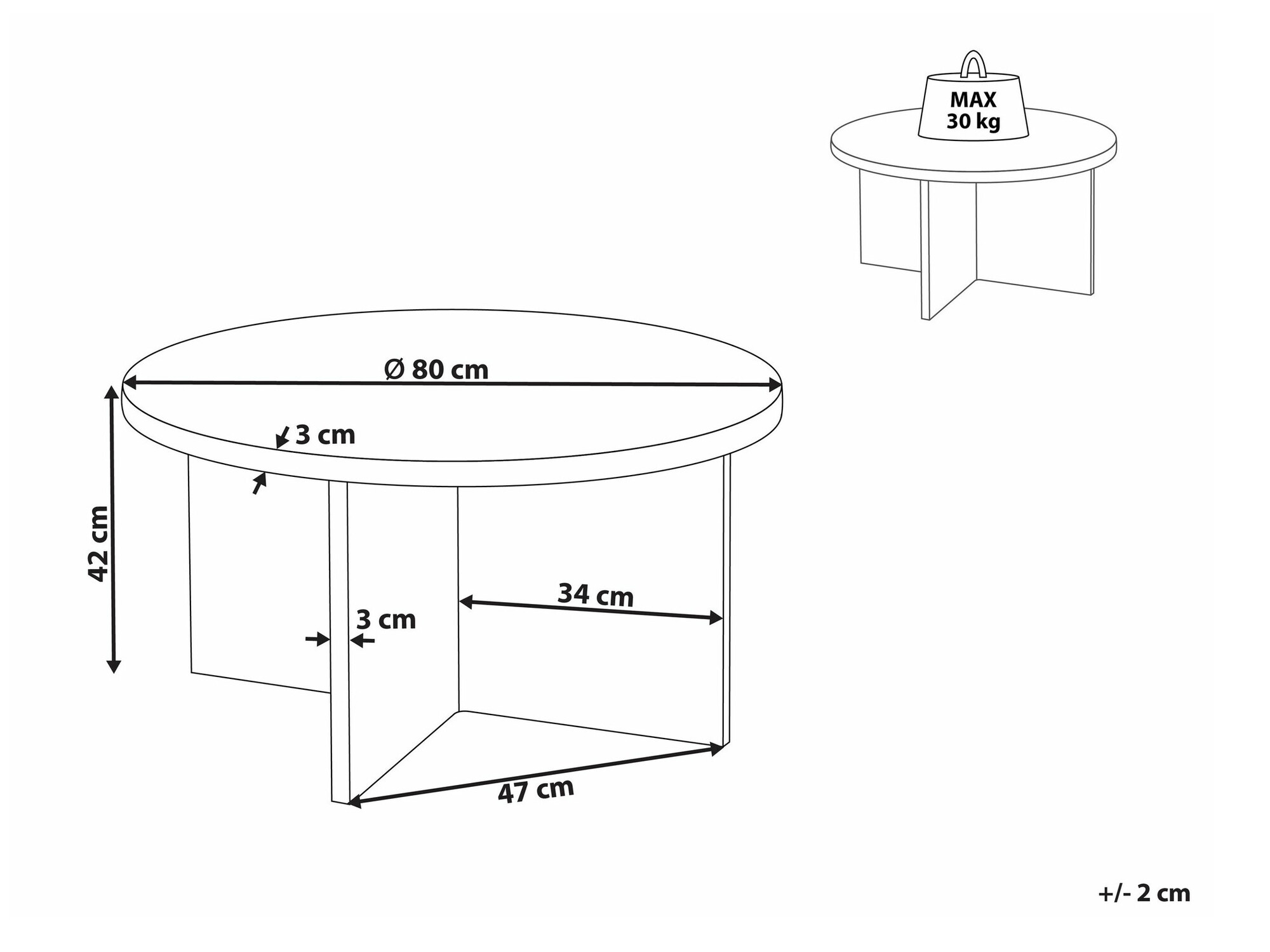 Масичка за кафе Berwyn 2129 (Ярък дърво)