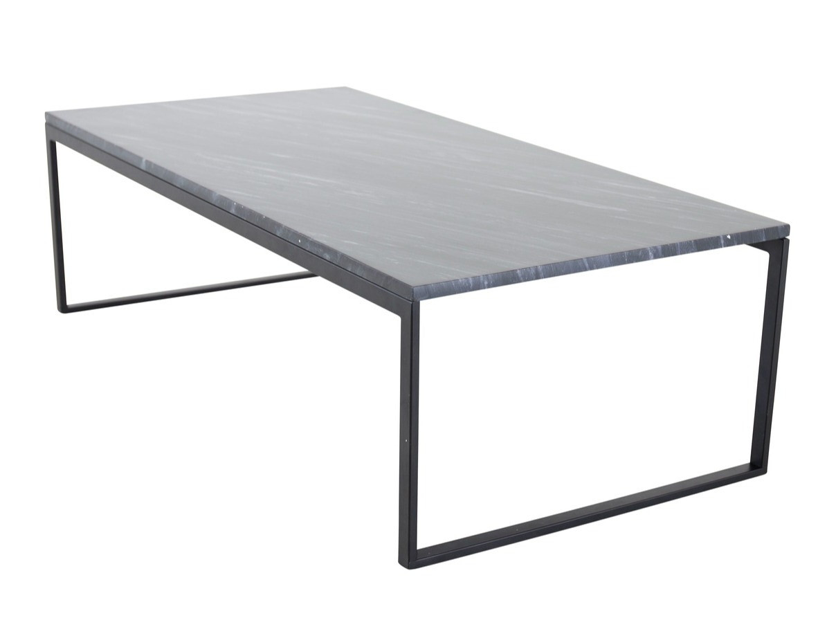 Масичка за кафе Dallas 179 (Сив мрамор + Черен)