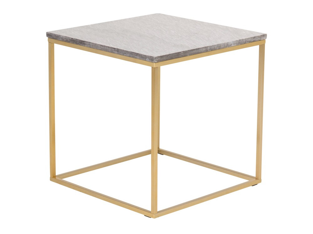 Масичка за кафе и списания Dallas 178 (Черен мрамор + Месинг)